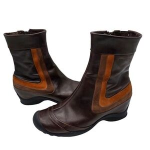 Merrell Womens Eden Mid Multi Brown Western Boots Size 8.0